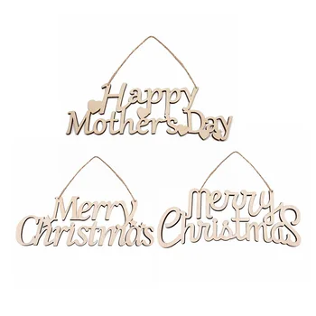 

1pcs mother Day Decorations Wooden For letter Home ornaments Christmas Decoration
