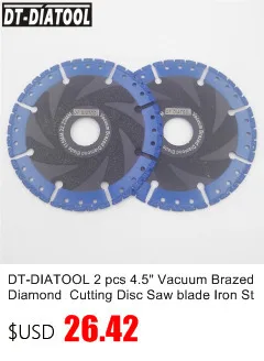 4pcs/set Vacuum Brazed Diamond Saw Blade All Purpose cutting disc Demolition blade Cast Iron Rebar hard stone 4/4.5/7/9"