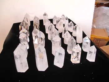 

35 NATURAL CLEAR CRYSTAL POINT HEALING