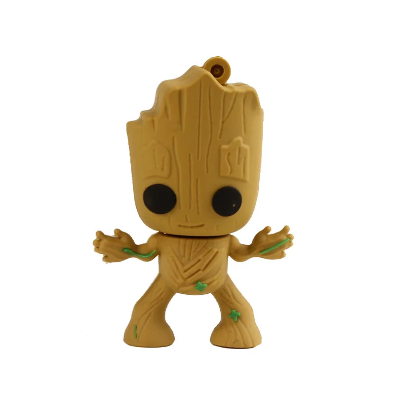 Креативные Мультяшные Usb флеш-накопители Groot стражи Галактики модный флеш-накопитель 4 ГБ 8 ГБ 16 ГБ 64 Гб карта памяти Флешка 32 Гб - Цвет: A