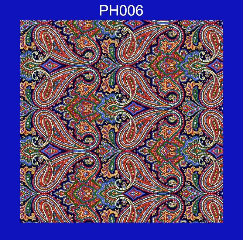 Портной Смит Роскошные 33X33 см большой платок Пейсли Цветочный горошек карманные квадраты из микрофибры трафаретной печати мужские носовые платки