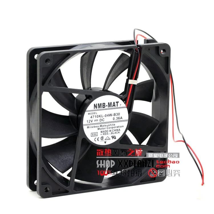 Бесплатный Delivery. Original 4710KL-04W-B30 12025 0.36A 12 В СМ профессиональный шасси вентилятор