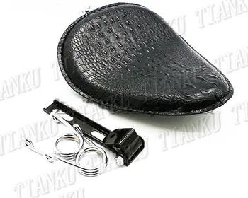 

Black Crocodile stripes Leather Seat For Kawasaki Vulcan Classic VN 400 VN500 VN800 VN 900 1200 1500 1600 2000 Chopper Cruisers