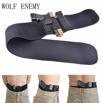 

Left or Right hand Belly Band Holster Gun Pistol Holsters Fits for Glock 17 18 19 22 23 31 32 and most Pistol