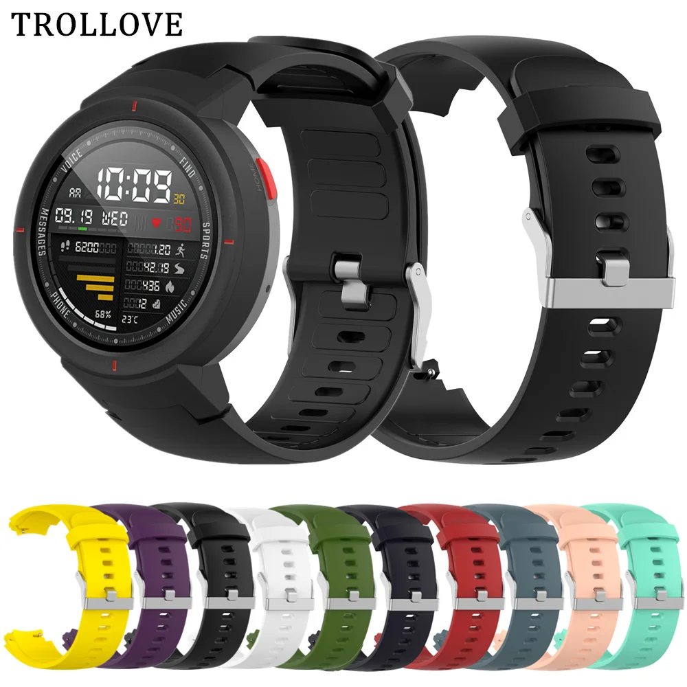 Ремешок для Huami Amazfit Verge 3 сменный спортивный ремешок из мягкого силикона Xiaomi