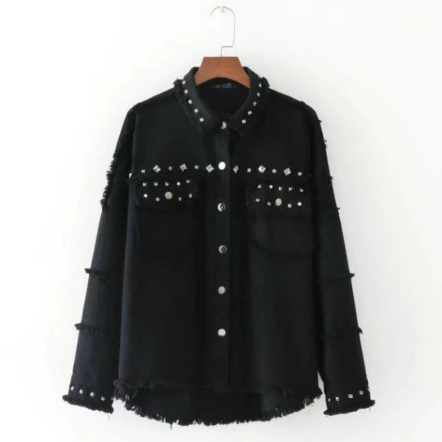 fringed denim jacket zara