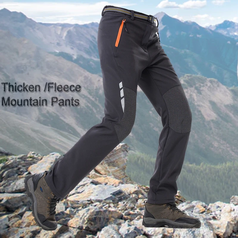 A prueba de viento de invierno para hombre, pantalones de senderismo de secado rápido de escalada Trekking pantalones térmica Camping pantalones Pantolon A prueba de viento de invierno para hombre, pantalones de senderismo de secado rápido de escalada Trekking pantalones térmica Camping pantalones Pantolon