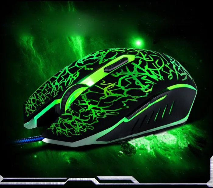 

Professional Colorful Backlight 4000DPI Optical Wired Gaming Mouse Mice Fashion mouse F614