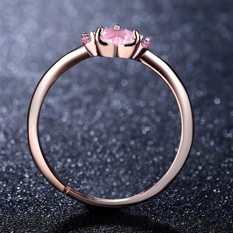 Bagues En Or Rose Avec Patte De Chat Pour Femmes Bijoux Avec Ouverture Reglable Cadeau D Amour Romantique Mariage Rose Cz Aliexpress