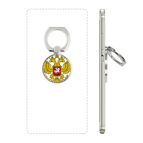 

Russia Moscow Double-headed eagle National Emblem Flag Cathedral Phone Ring Stand Holder Bracket Universal Support for Phone