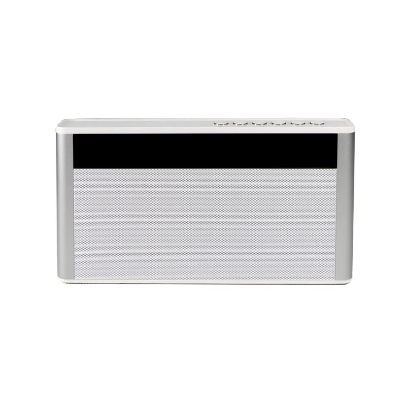 

Wireless Bluetooth Speaker Radio Speaker Ultra-thin Wireless Metal Appearance Desktop Bluetooth Speaker Built-in Dual Speaker