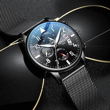 

【Stock Clearance】Watches Men New Fashion Men Chronograph Watches Men's Quartz Clock Man Sport Military Waterproof Wrist Watch