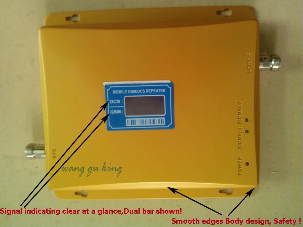 LCD Display !!! GSM 900Mhz DCS 4G 1800MHz Dual Band Signal Booster  GSM DCS Mobile Phone Signal Repeater + Power Adapter