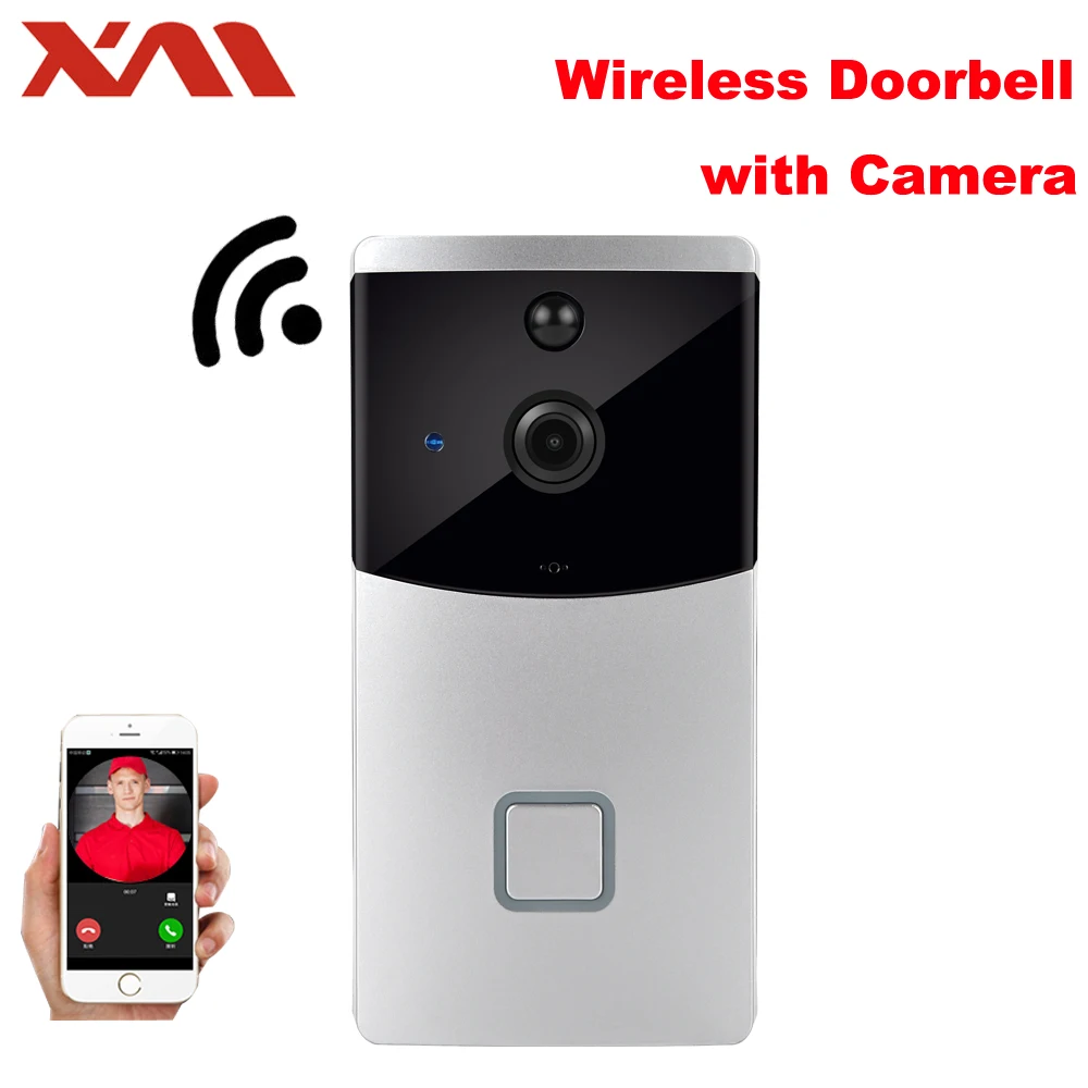 Видеодомофон XM беспроводной настенный дверной звонок с ИК Wi Fi дистанционный