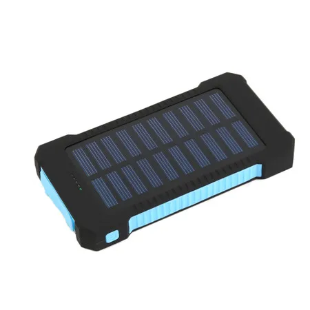 300000 мАч двойной USB портативный Солнечный аккумулятор зарядное устройство солнечный внешний аккумулятор большой емкости экологически чистый внешний аккумулятор - Цвет: Blue