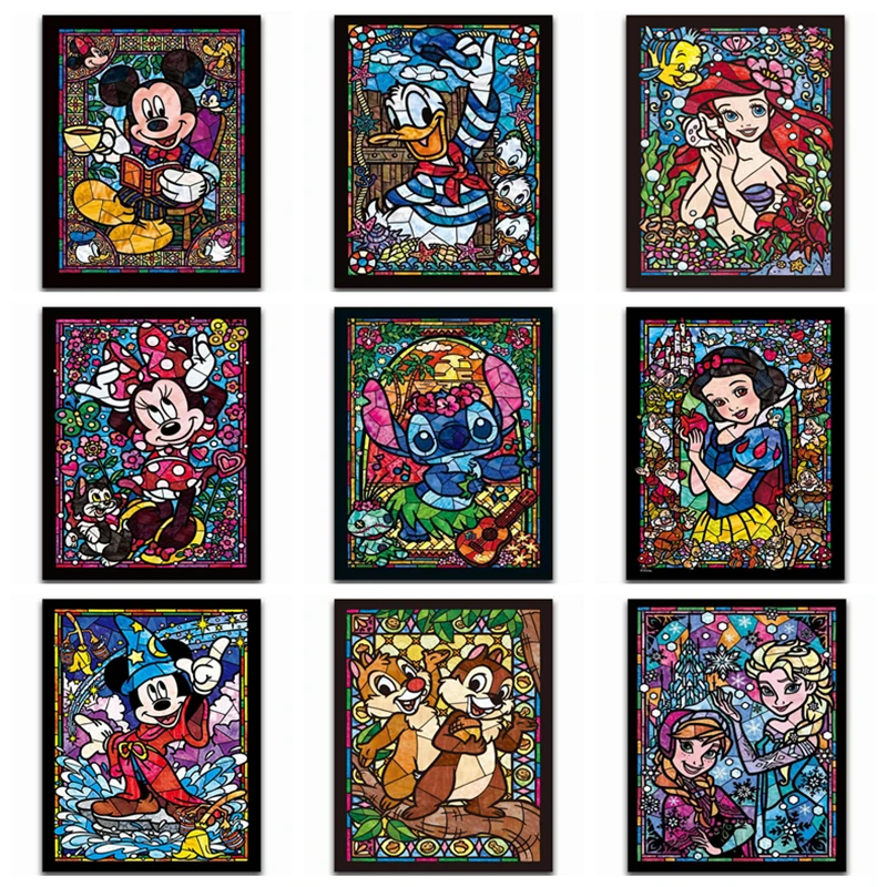 

Square Daimond Painting,5D Diy Diamond Painting,Cartoon Mouse&duck,Anime Car,Snow Queen,Embroidered Rhinestones,Broderie Diamant