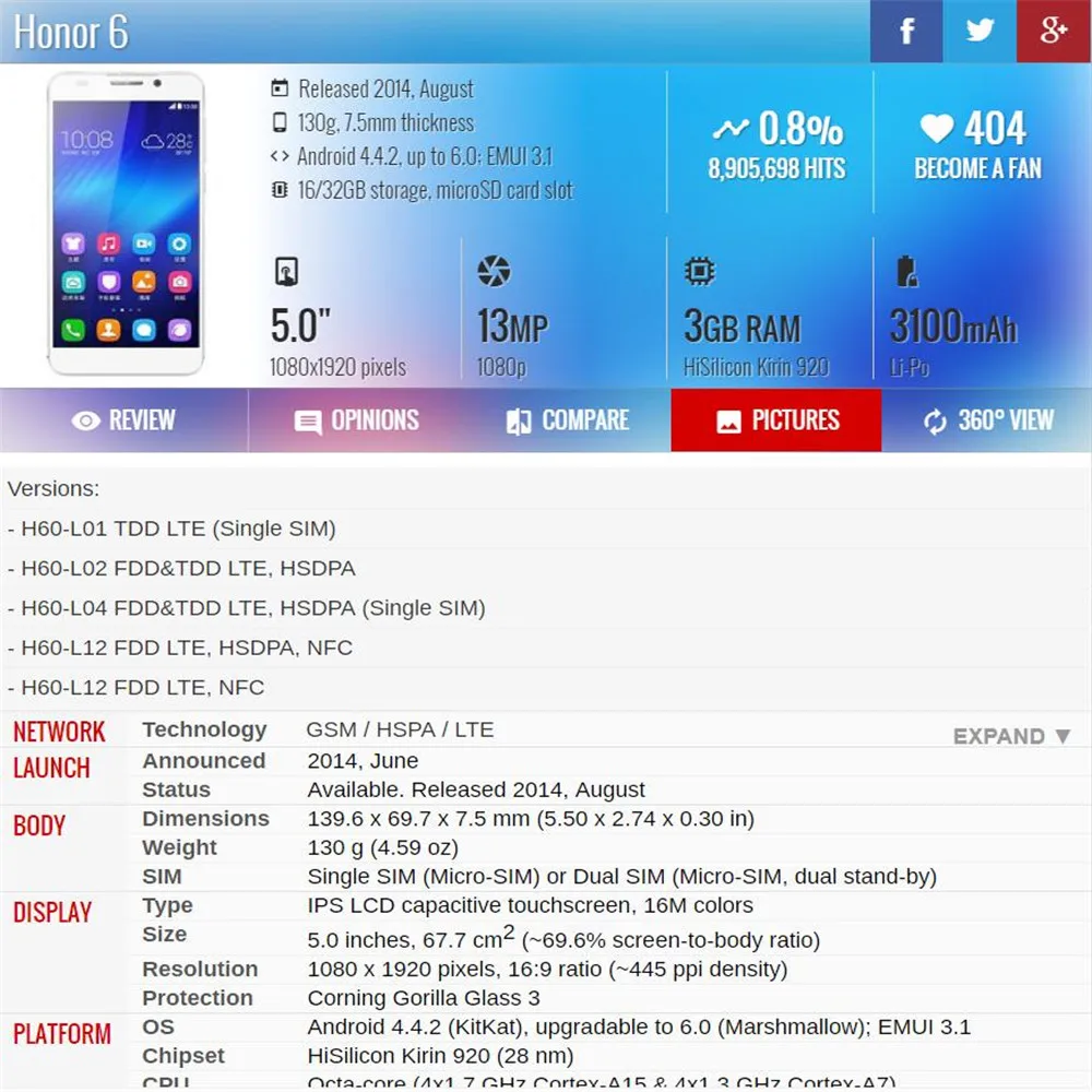 honor 6