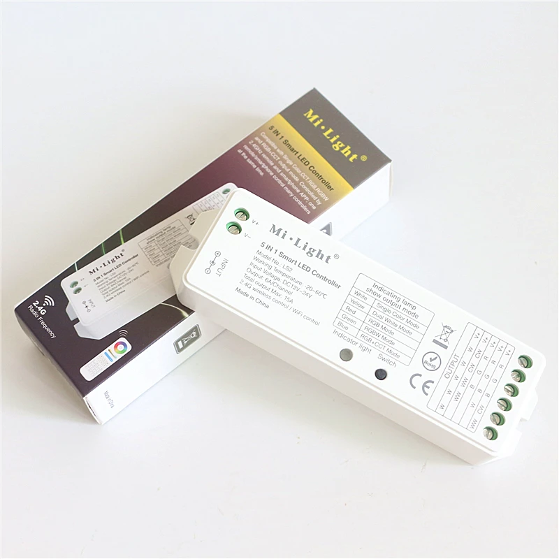 Новое поступление DC 12 V 24 15A Mi Light LS2 5 в 1 умный светодиодный контроллер для