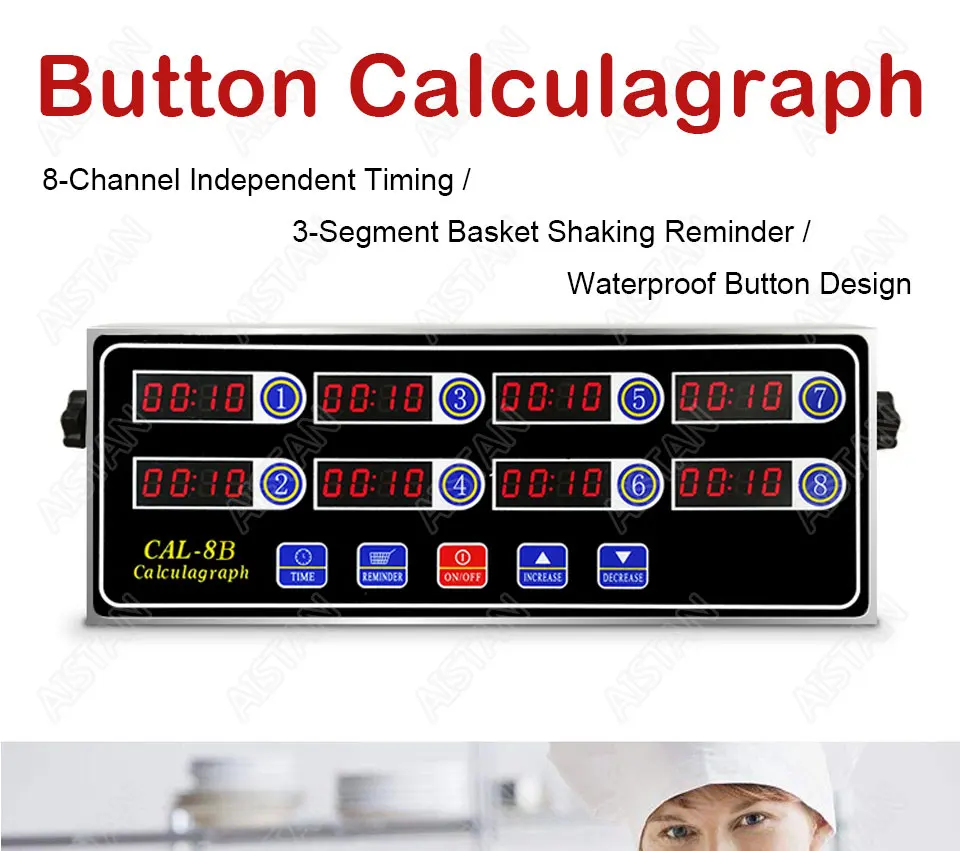 CAL8B/CAL12C портативный calculagraph 8/12 канала multi-function цифровой таймер ЖК-дисплей встряхивания напоминание