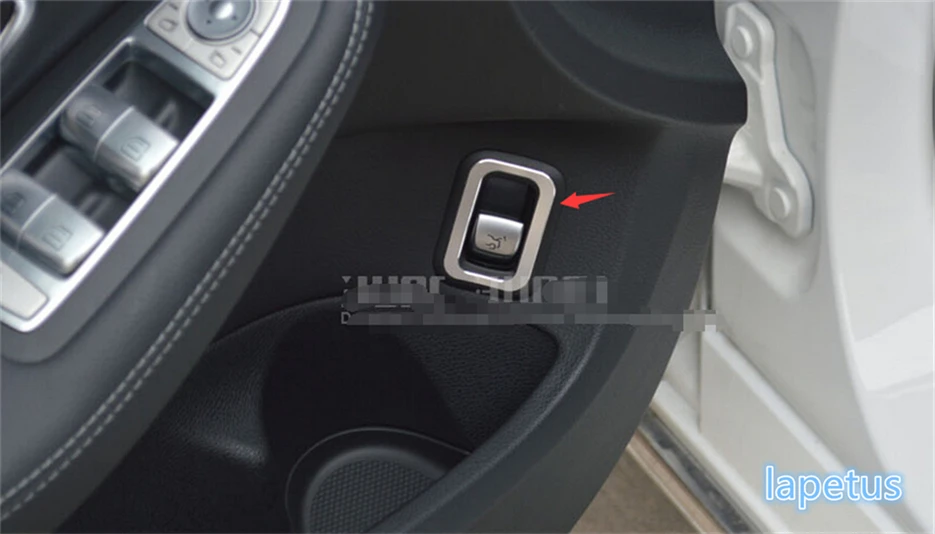 Lapetus Rear Door Trunk Tailgate Switch Decoration Frame Cover Trim 1 Piece Fit For Mercedes-Benz C Class W205 2014 - 2018 Metal |