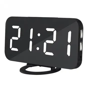 

LED Alarm Clock Voice Control Large LED Display Electronic Snooze Backlinght Desktop Digital Table Clocks Watch