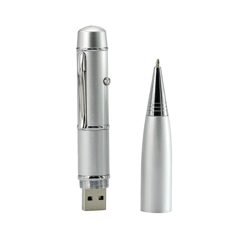  Business USB Flash Drive Ballpoint Pen Model Laser Light Pen Drive Memory Stick Pendrive 4GB 8GB 16