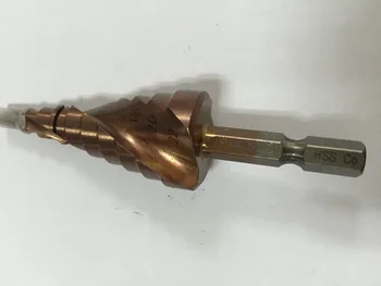 

Fixmee HSS-CO/M35 Cobalt Spiral Grooved 4-20mm Stepped Cone Drills Bit Stainless Steel Hole Saw Hole Cutter