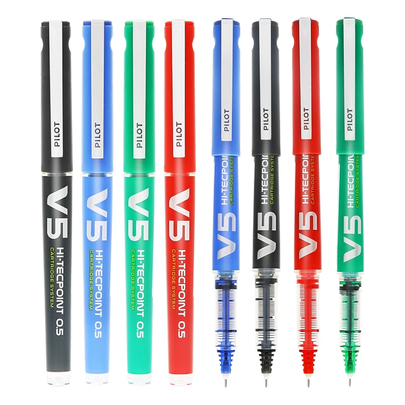 

3/6/12 PCS Pilot BXC-V5 0.5 mm New Cartridge System Refillable Rollerball Pen Red/Blue/Green/Black
