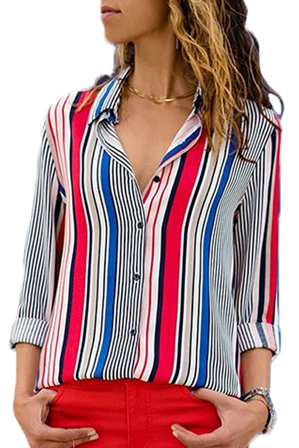 Red-Blue-Striped-Modern-Women-Shirt-LC251389-3-1