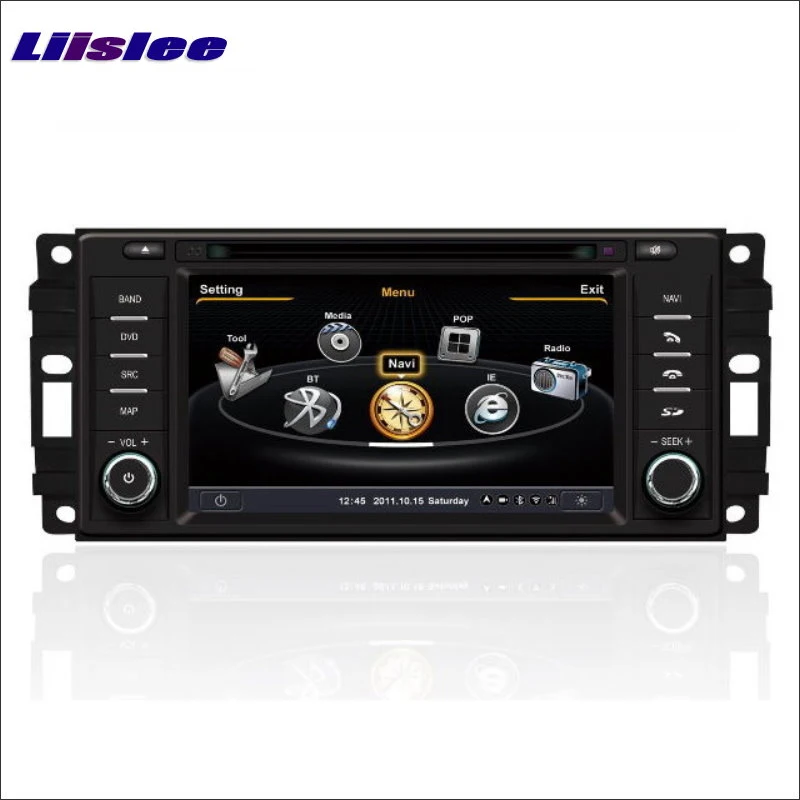 Cheap Liislee For Chrysler 200 2010~2013 Indash GPS Navi Navigation DVD Player Radio Stereo TV BT iPod 3G WIFI 1080P Multimedia System 1