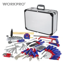 WORKPRO 119PC Home Tool Set with Aluminum box Tool Kits Household Tool Set Hand Tools WORKPRO 119PC Home Tool Set with Aluminum box Tool Kits Household Tool Set Hand Tools