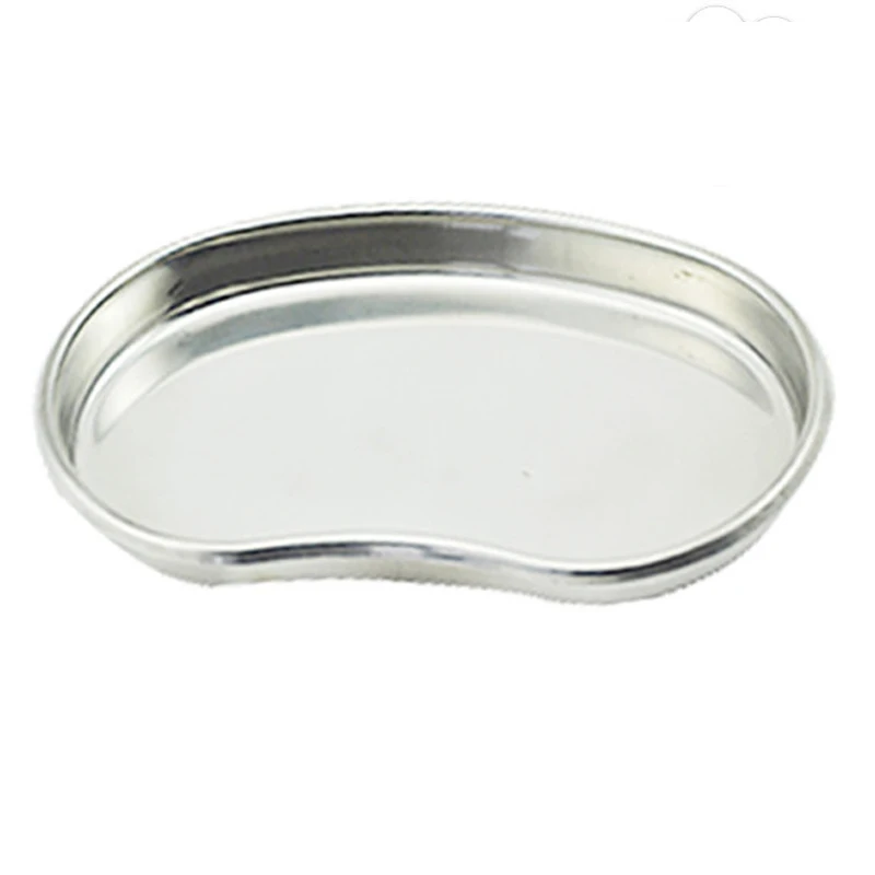 

S M L Stainless Steel Surgical Medical Dental Instruments Bending Tray Disinfection Plate for Eyebrow Lip Tattoo Sterilization