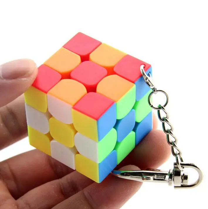 MoYu Cubing классная мини 3x3x3 3,0 см 3,5 см 4 см без наклеек яркий кубик брелок 3х3 без наклеек