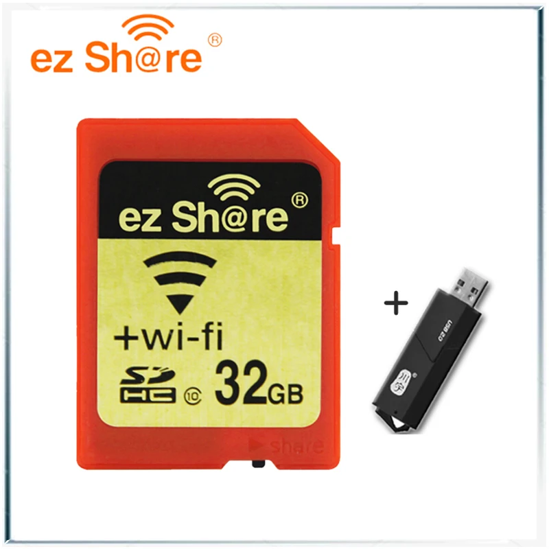 EZ share Memory sd wifi 32gb 16G беспроводная карта 4g 8g класс 10 64g 128g для canon/nikon/sony кард-ридер