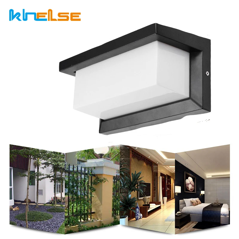 Conduzida da Parede Lâmpada de Parede Sensor de Movimento Pátio com Jardim ao ar Impermeável Varanda Moderno Levou Radar Ac90 Livre Luz260v Ip66 18w Luz
