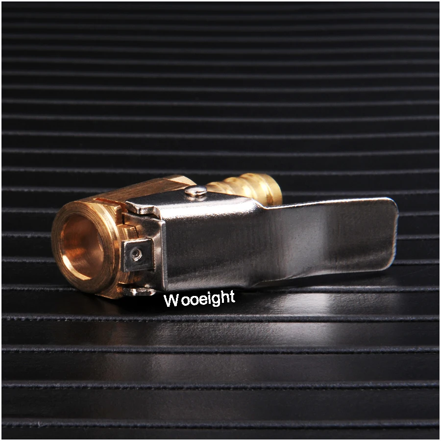 1PC 8mm Universal Car Brass Wheel Tire Air Chuck Inflator Pump Valve Clip Clamp Connector Adapter Tire Valve Inflator Chuck (4)
