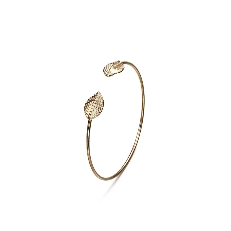 Панк Ретро Шарм простой Луна Звезда браслет с кристаллом в форме сердца вечерние ювелирные изделия аксессуары браслет для женщин - Окраска металла: NS50A