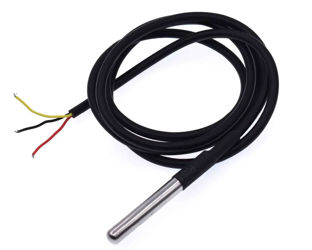 Stainless steel package Waterproof DS18b20 temperature probe temperature sensor 18B20 5msensor