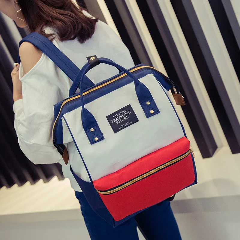 

Women Backpack Female Bag Women Fashion Backpack Women canvas Zipper Casual Backpack 16 inch Laptop Backpacks Large Capacity Bag