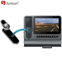 Junsun S90 Автомобильный видеорегистратор Камера регистраторы 1080 P с отдельным гарнитура Bluetooth видеорегистратор с двумя объективами камкордер автомобиля ночного видения