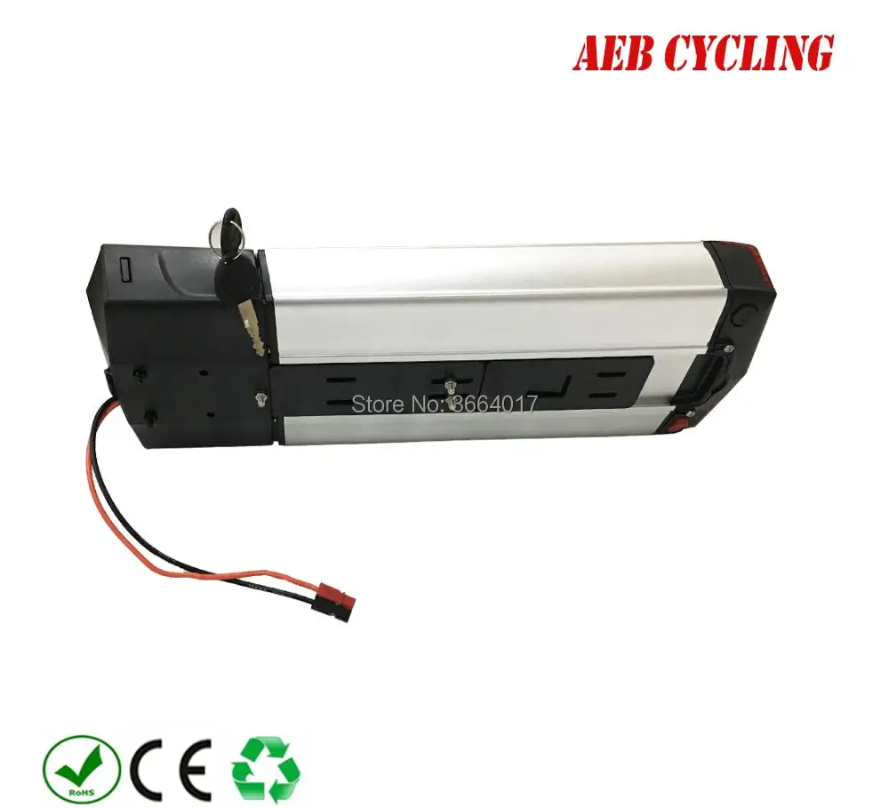 Flash Deal EU US free tax 250W 350W 500W 750W 1000W e-cargo bike battery pack 36V 48V 52V RB3 rear rack battery Li-ion battery pack 1