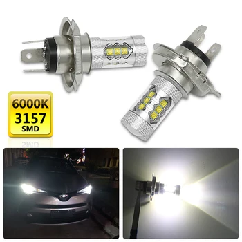 

2PCS H4 80W Head Lamp LED Fog lights White Light Bulb Light For Kia Sportage cerato sorento ceed rio Plett Yueda K2 KX3