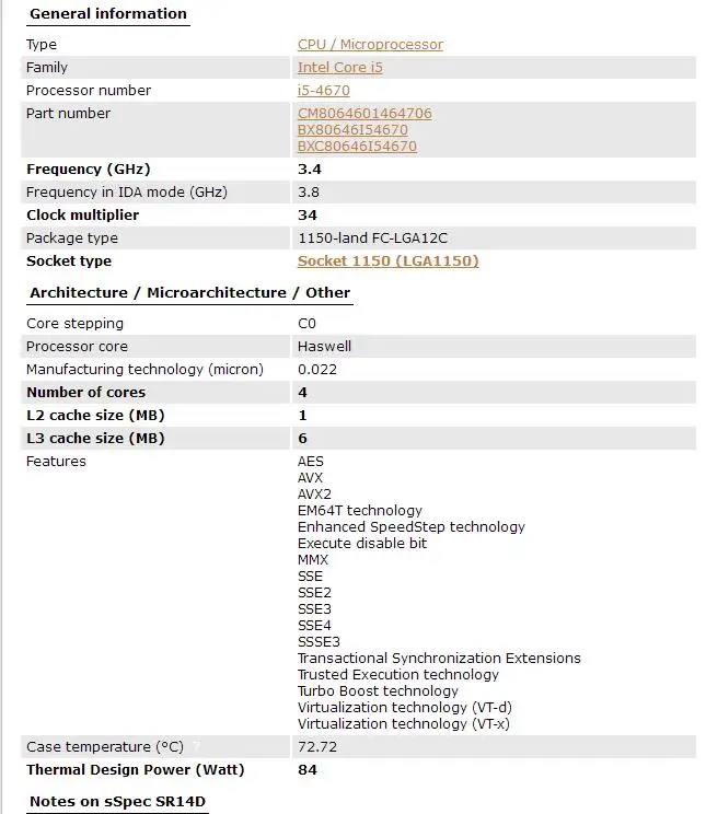 ПК компьютер процессор Intel Core i5-4670 i5 4670 четырехъядерный LGA1150 настольный процессор работающий правильно настольный процессор