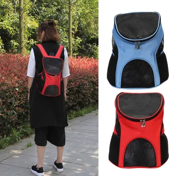 

Behogar Pet Outdoor Travel Carrier Backpack Breathable Nylon Mesh Bags for Cat Dog Puppy Small Animals 30 x 25 x 35cm