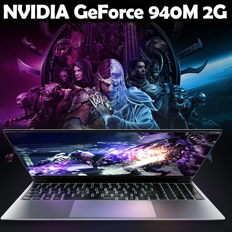Gaming laptop 15.6inch Metal Body Intel i7 6500U 16GB RAM 2G Dedicated Video Card Windows 10 Notebook for Game Office Work
