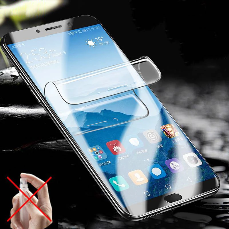 Для Samsung Galaxy S10 S9 S8 S7 S6 Edge Plus полное покрытие Гидрогелевая пленка защитная для Note 8 9