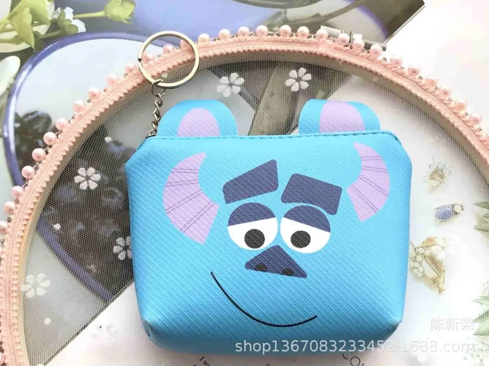 Disney мультфильм Микки Маус стерео ухо молния монета pu Кошелек для монет карты пакет Дональд Дак девушки сумка для рук детей Подарки - Цвет: 9