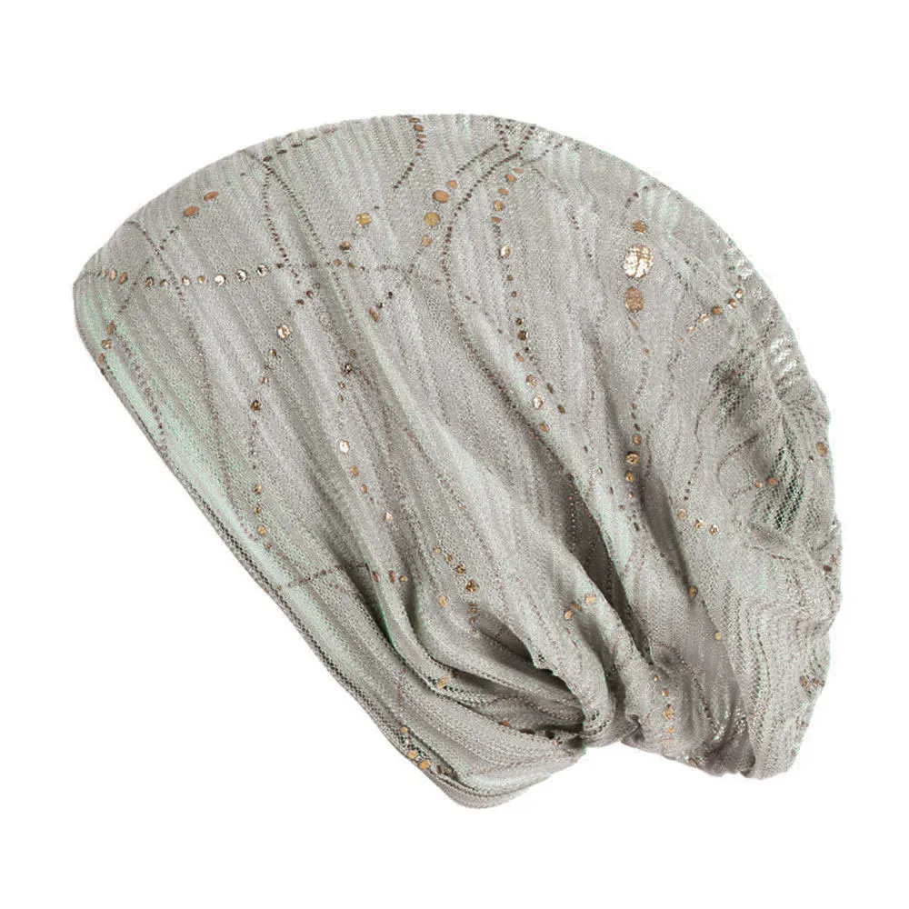 

2019 Hot Sales Hat Women Solid Bead Muslim Hat Stretch Retro Turban Hat Head Wrap Cap women cap women cap beanie A415