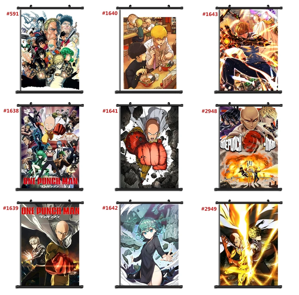 One Punch Man аниме Манга плакат прокрутка cd|Рисование и каллиграфия| |