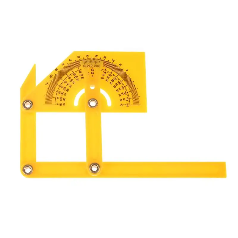 

Multi-function Plastic Protractor Angle Ruler 180 Degree Folding Measuring Instruments Tool Yellow Color